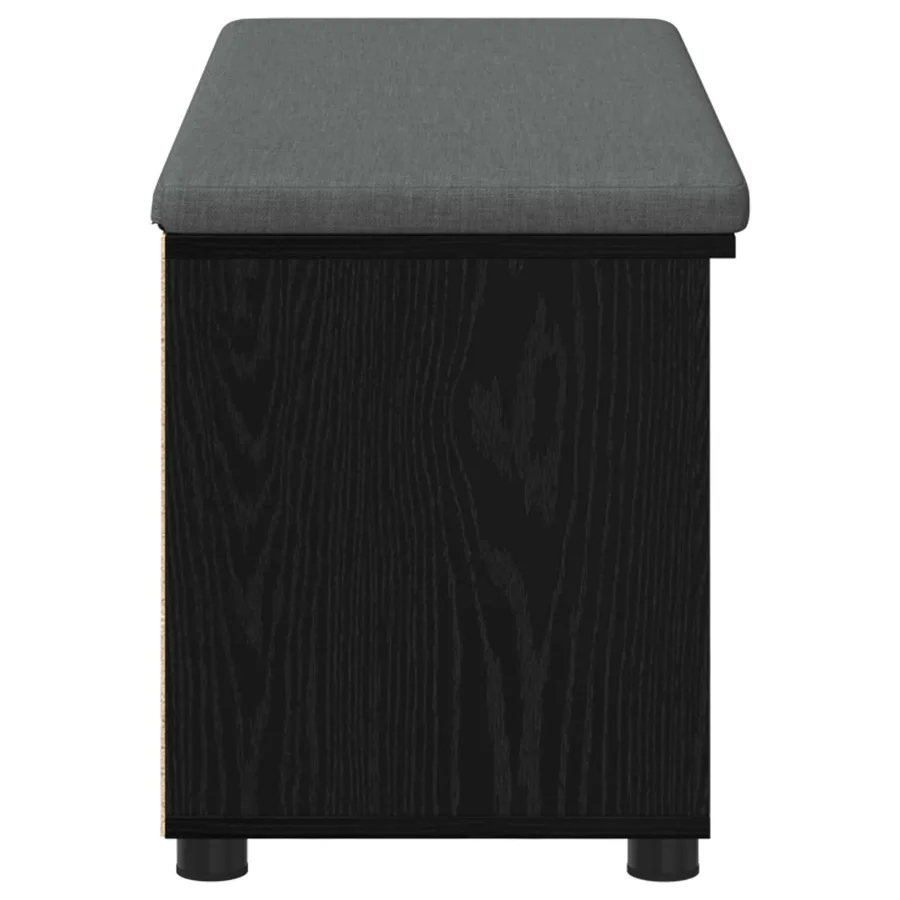 Banc d'entrée avec coussin Chêne Noir 100 x 38 x 46 cm - 7