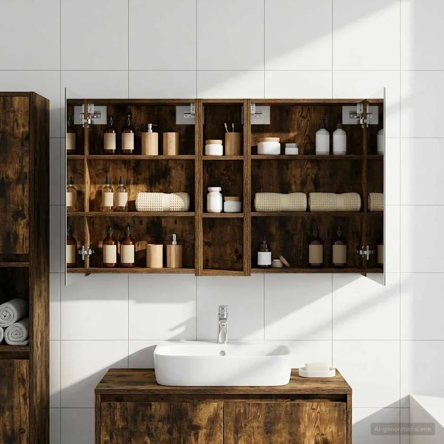 Ensemble de Meubles de Salle de Bain 3 pcs 120 x 14,5 x 70 cm