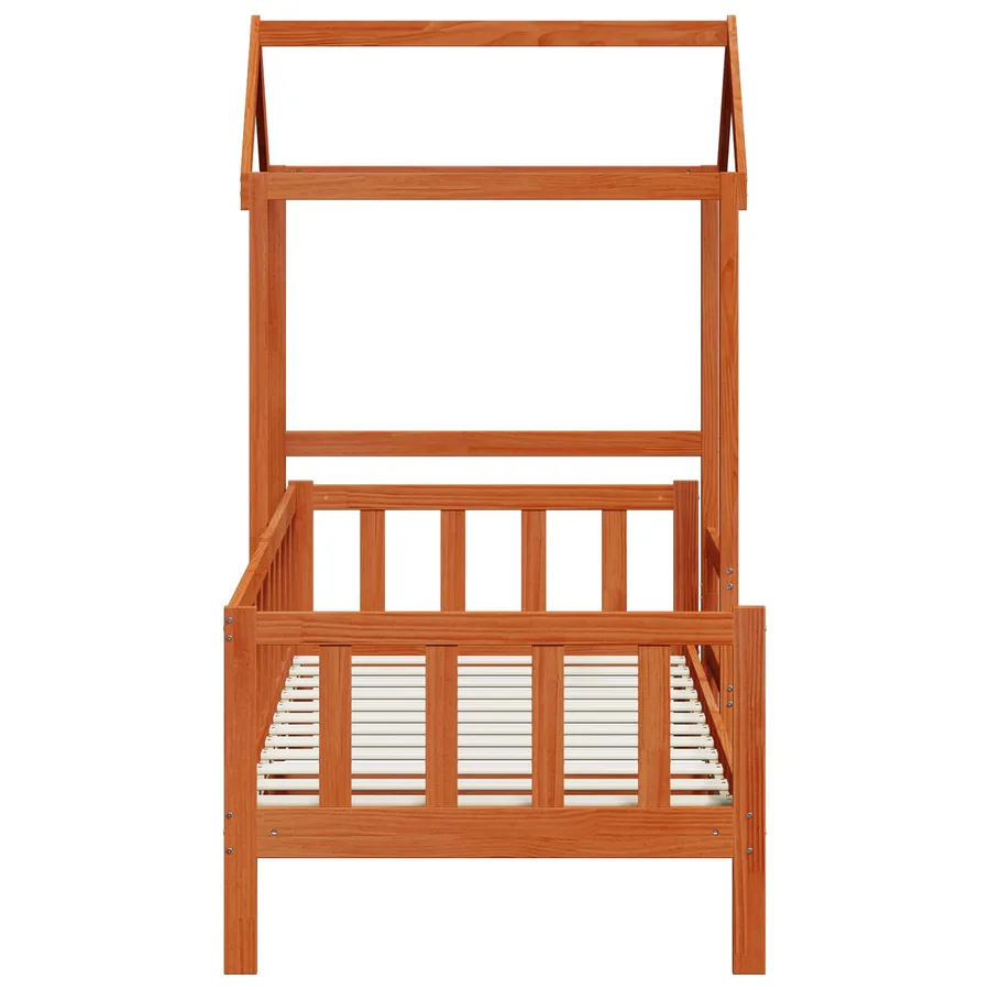 Ensemble Lit de Jour 2 pcs Cire marron Bois de pin massif - 7