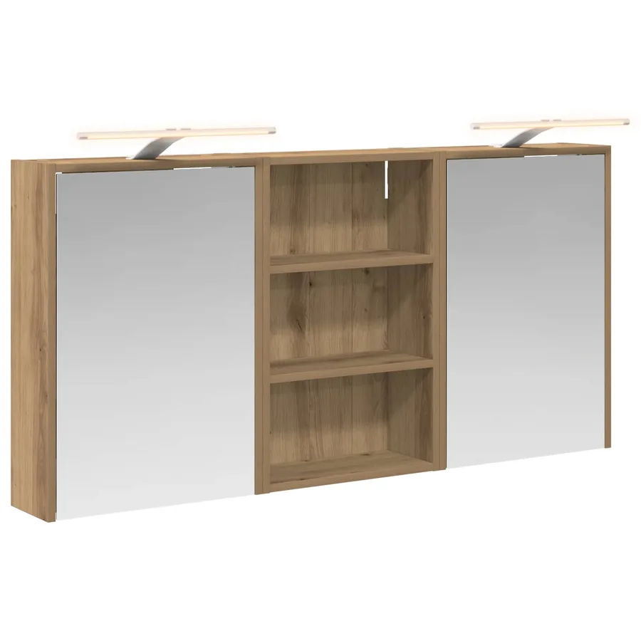 Ensemble de Meubles de Salle de Bain 3 pc 126 x 16 x 62.5 cm - 2
