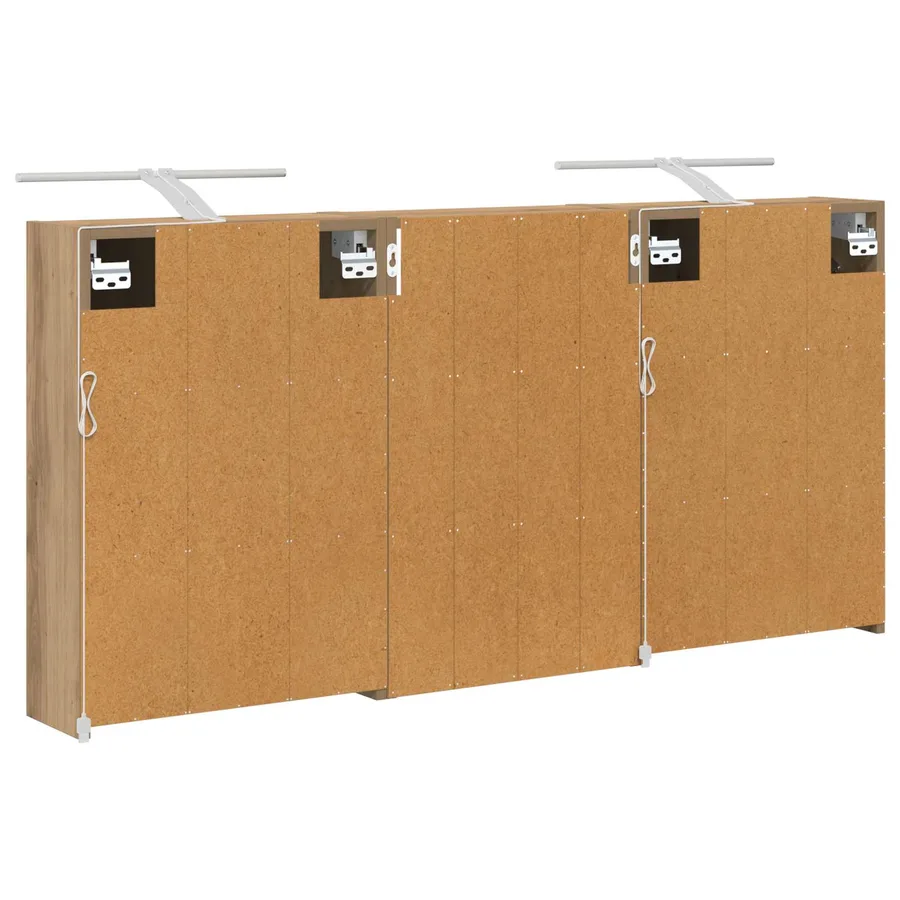 Ensemble de Meubles de Salle de Bain 3 pc 126 x 16 x 62.5 cm - 9