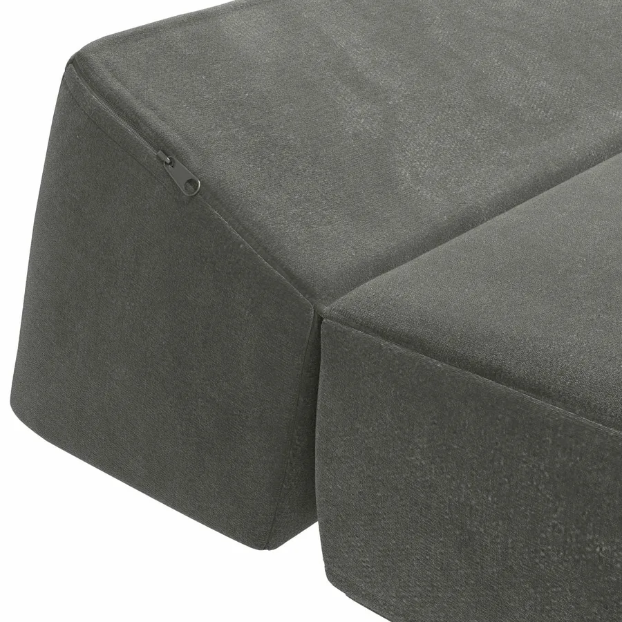 Canapé-lit pliable Gris foncé 60 x 70 x 41 cm Tissu - 6