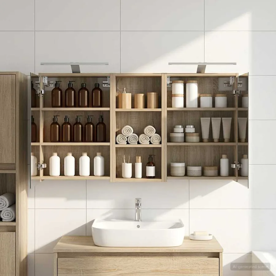 Ensemble de Meubles de Salle de Bain 3 pcs 116 x 16 x 62,5 cm