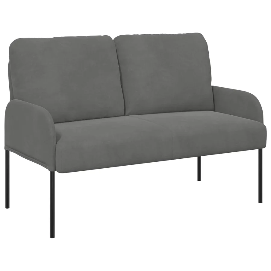 Ensembles de canapés 3 pcs Gris foncé 115 x 56 x 80 cm - 5