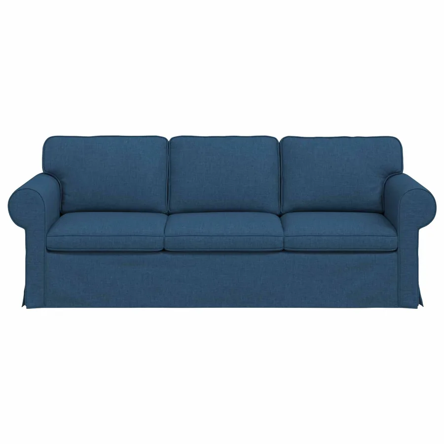 Canapé Bleu 215 x 82 x 80 cm tissu - 4