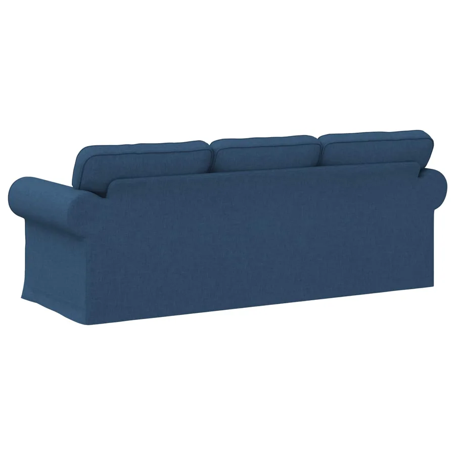 Canapé Bleu 215 x 82 x 80 cm tissu - 6