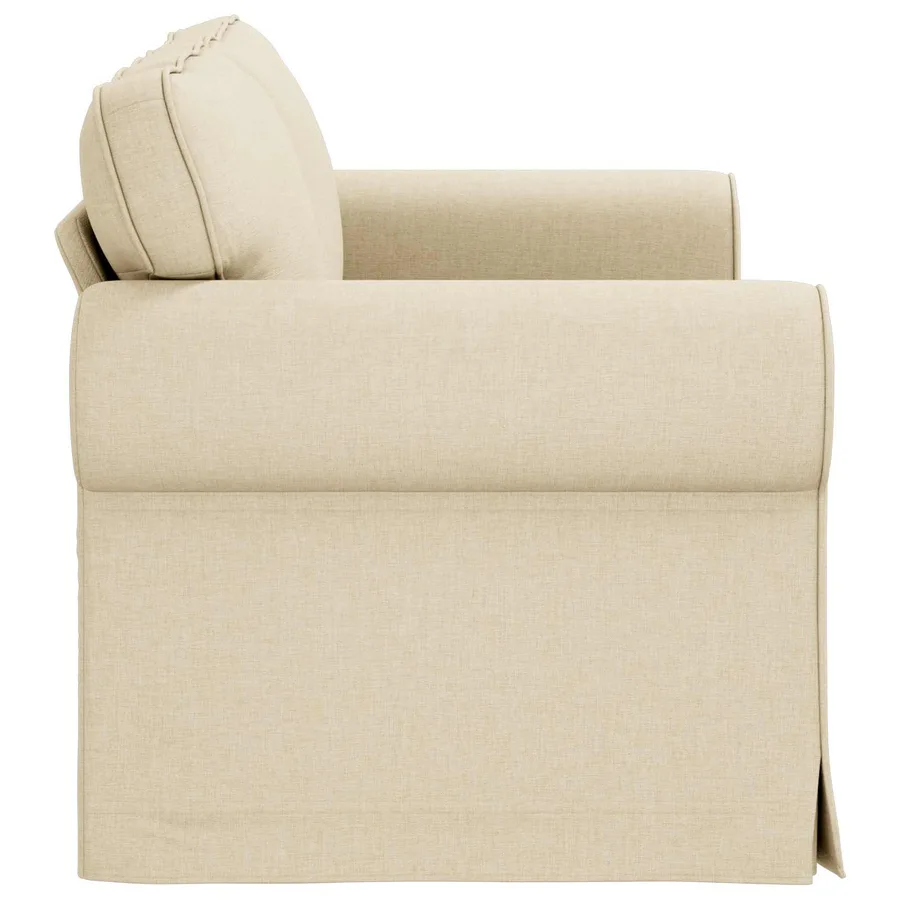 Canapé Crème 155 x 82 x 80 cm tissu - 5