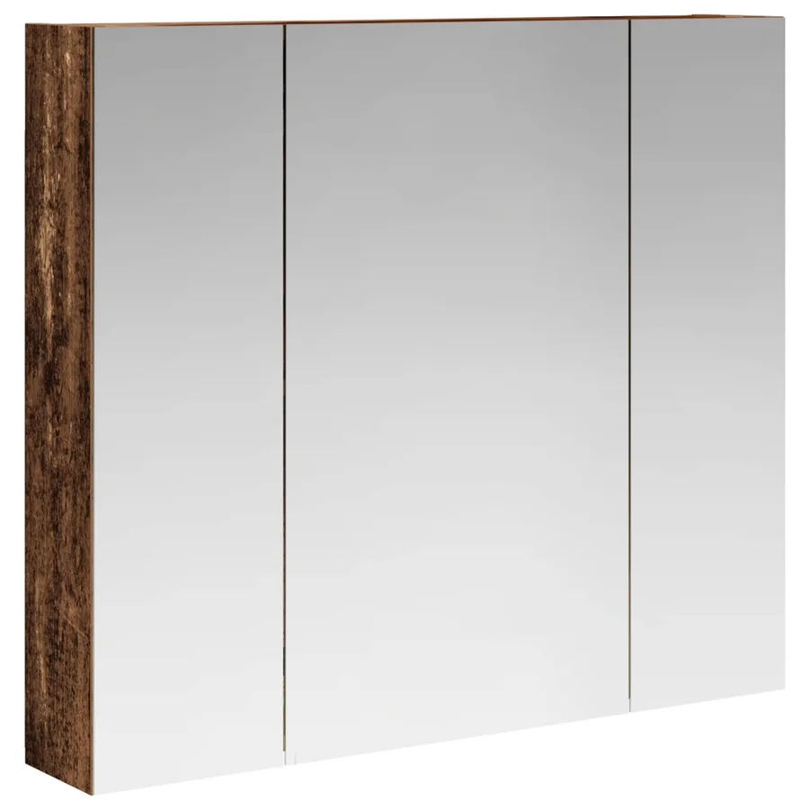Armoire Miroir de Salle de Bain Bois ancien 80 x 14.5 x 70 cm - 2
