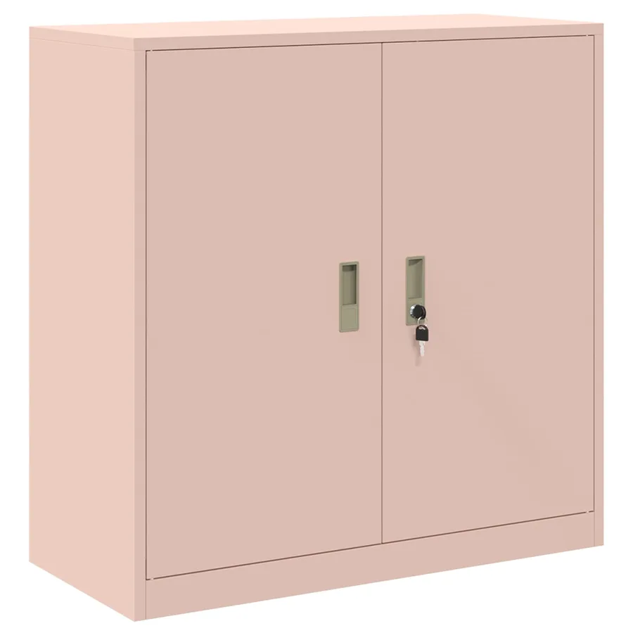 Armoire de rangement Rose 90 x 40 x 90 cm Acier - 2