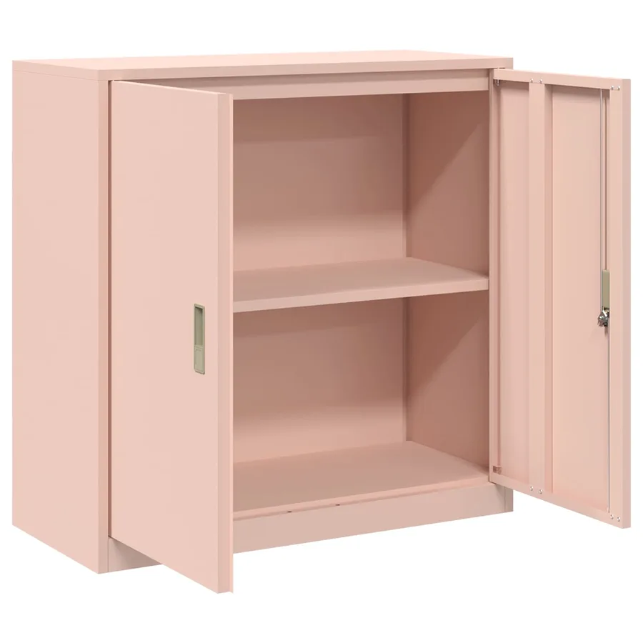 Armoire de rangement Rose 90 x 40 x 90 cm Acier - 5