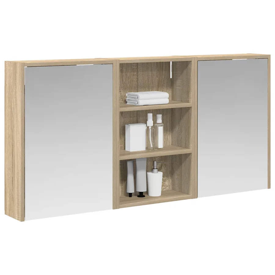 Ensemble de Meubles de Salle de Bain 3 pcs 126 x 16 x 62.5 cm - 3