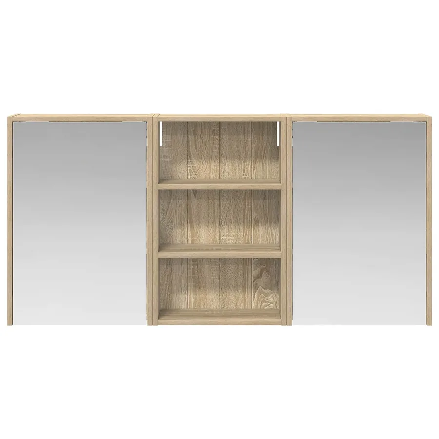 Ensemble de Meubles de Salle de Bain 3 pcs 126 x 16 x 62.5 cm - 6