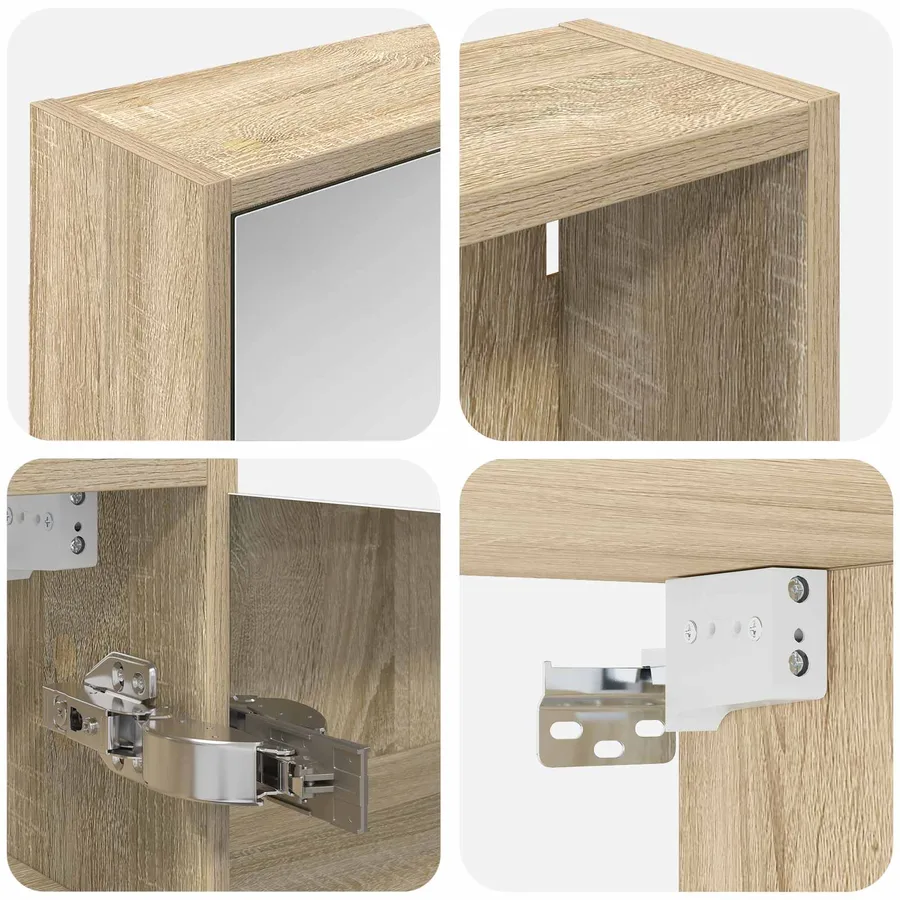 Ensemble de Meubles de Salle de Bain 3 pcs 126 x 16 x 62.5 cm - 8