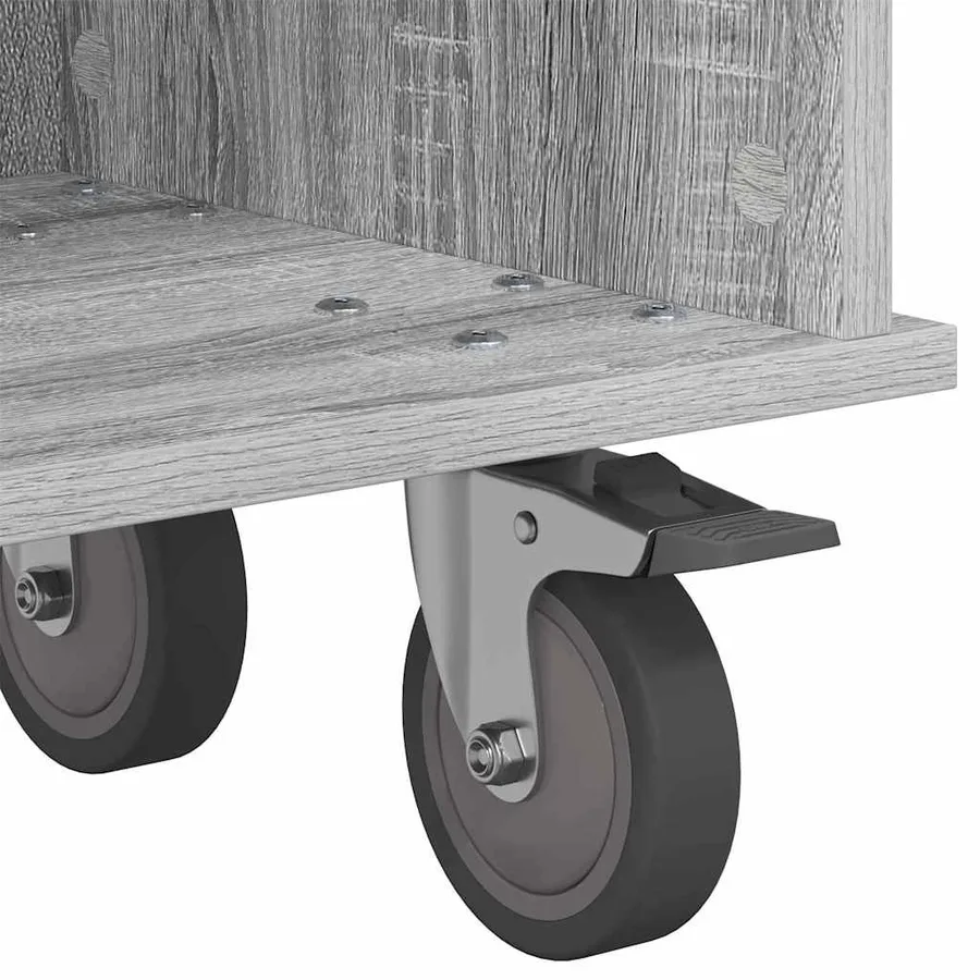 Meuble TV Gris Sonoma 100 x 35 x 35 cm Bois d'ingénierie - 9