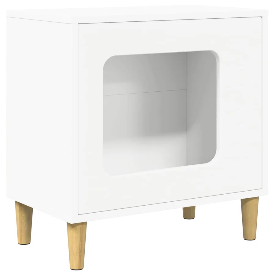 Maison pour chat Blanc 51 x 30 x 52 cm Bois d'ingénierie - 2