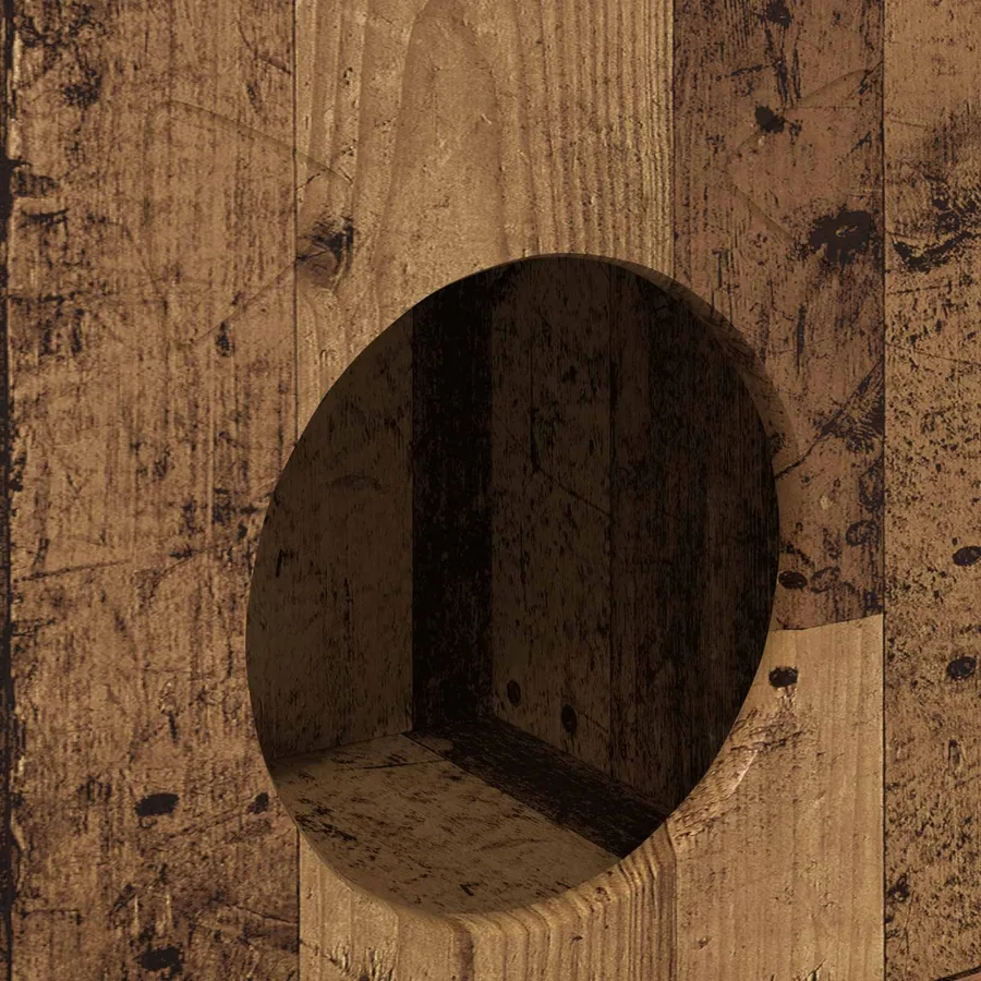 Maison pour chat Bois ancien 72 x 42.5 x 70 cm - 11