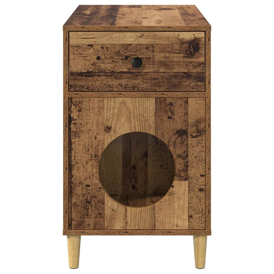 Maison pour chat Bois ancien 72 x 42.5 x 70 cm - 7