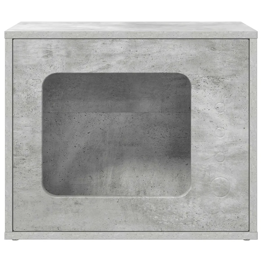 Maison pour chat Béton 51 x 30 x 42,5 cm Bois d'ingénierie - 5