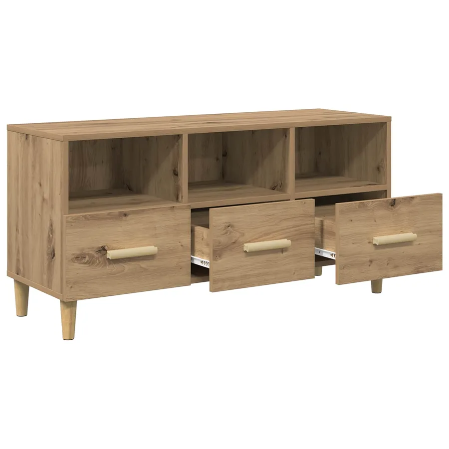 Meuble TV 102 x 36 x 50 cm Chêne artisan Bois d'ingénierie - 6