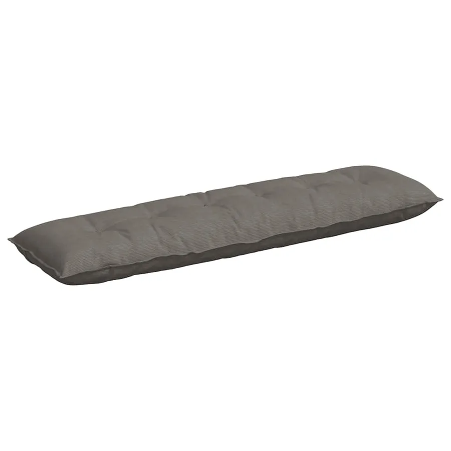 Coussin de Dos Gris clair 180 x 50 cm Tissu en velours côtelé - 2