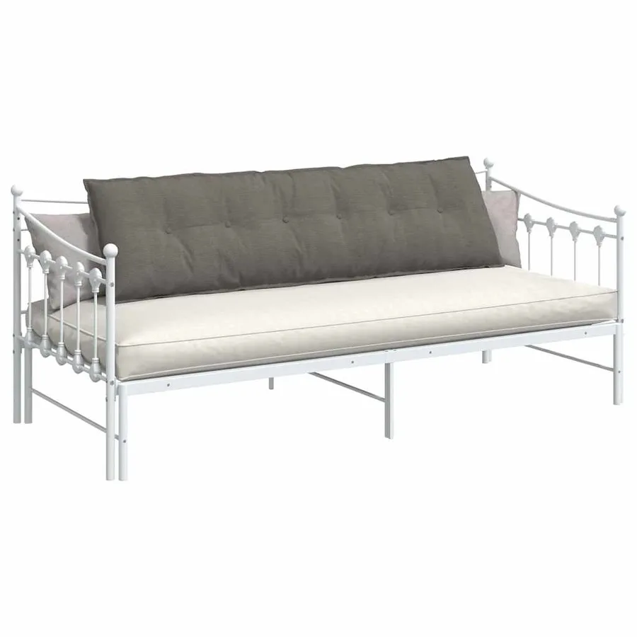 Coussin de Dos Gris clair 180 x 50 cm Tissu en velours côtelé - 3