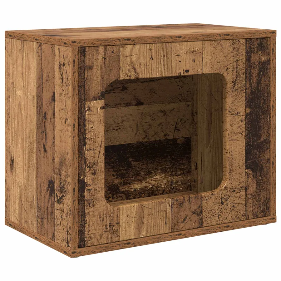 Maison pour chat Bois ancien 51 x 30 x 42,5 cm - 2
