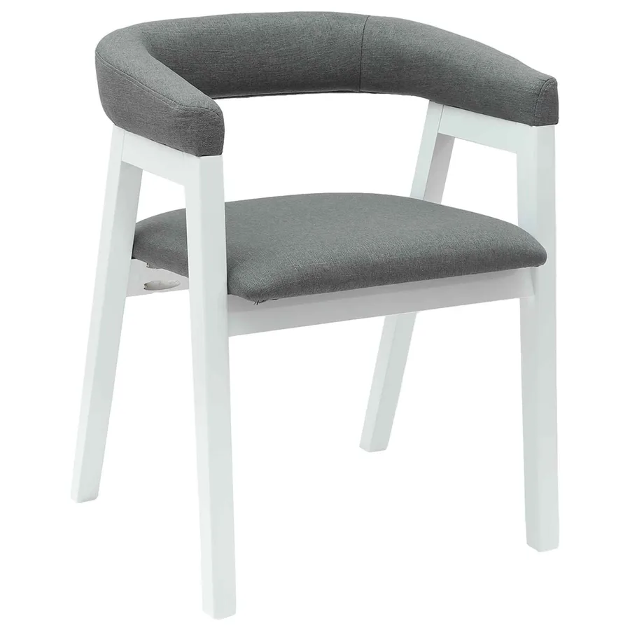 Chaises de salle à manger 2 pcs Blanc 54 x 57 x 73 cm - 4