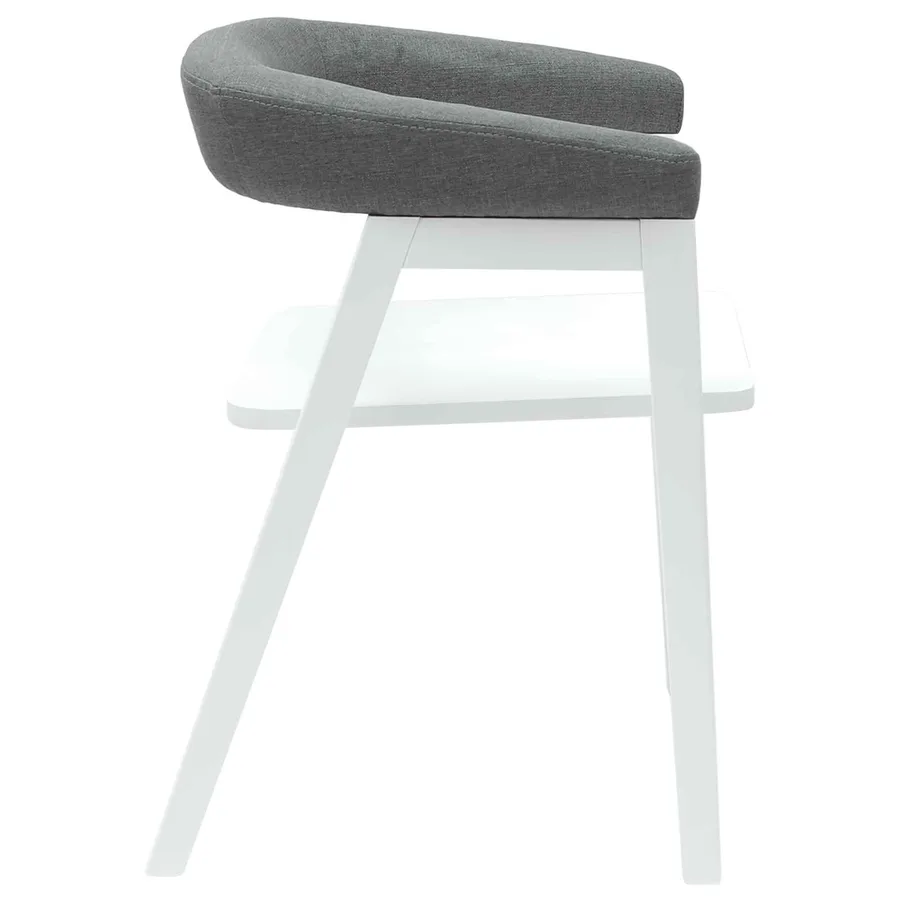 Chaises de salle à manger 2 pcs Blanc 54 x 57 x 73 cm - 6