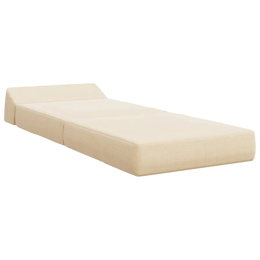 Canapé-lit pliable Crème 60 x 70 x 41 cm Tissu - 3