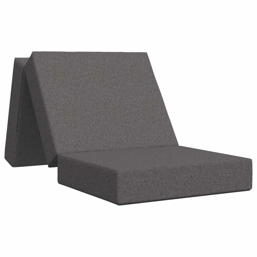 Canapé-lit pliable 75 x 63 x 45 cm Gris clair - 2