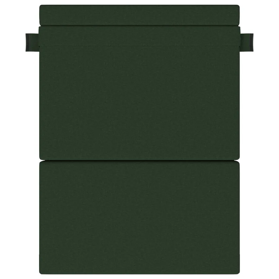 Canapé-lit pliable Vert foncé 152 x 86,5 x 60 cm Tissu - 3