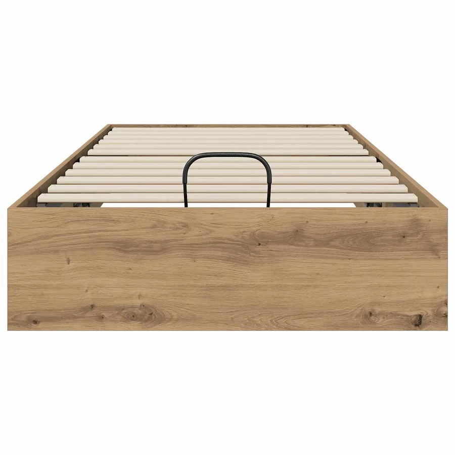 Cadre de lit ottoman Chêne Artisanal 75,5 x 190 cm - 5
