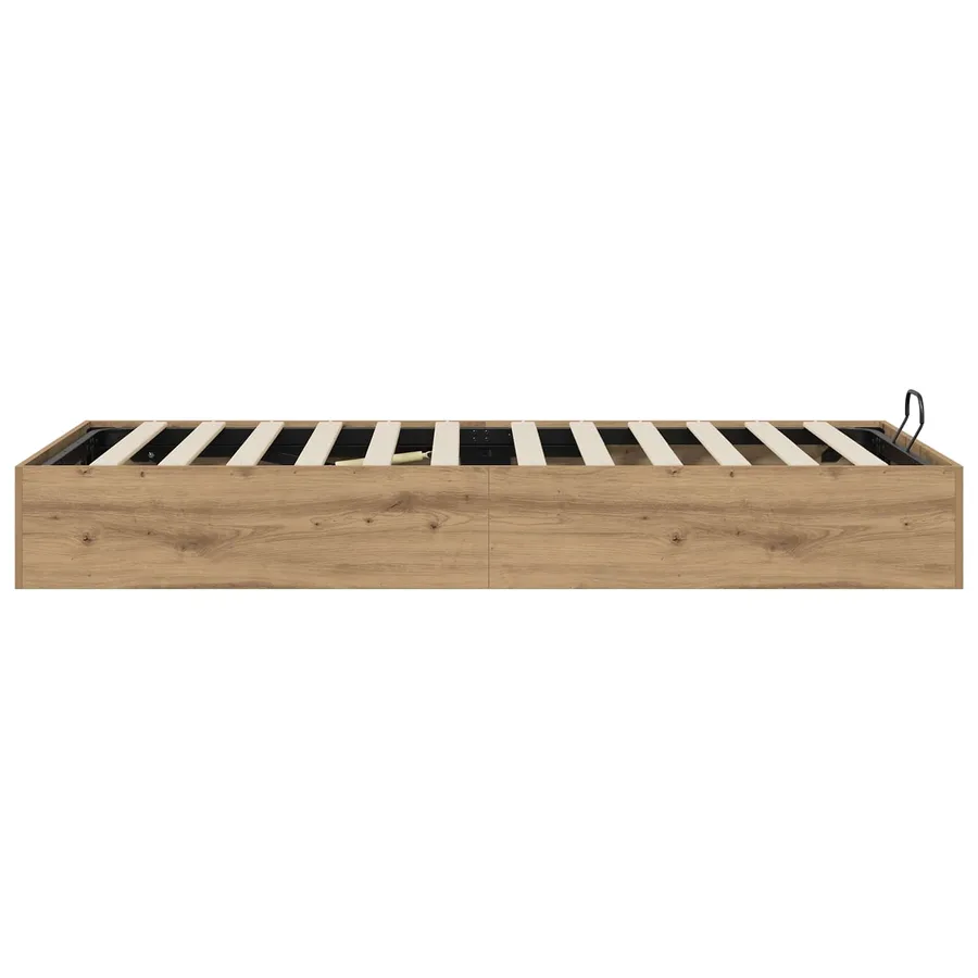 Cadre de lit ottoman Chêne Artisanal 75,5 x 190 cm - 6