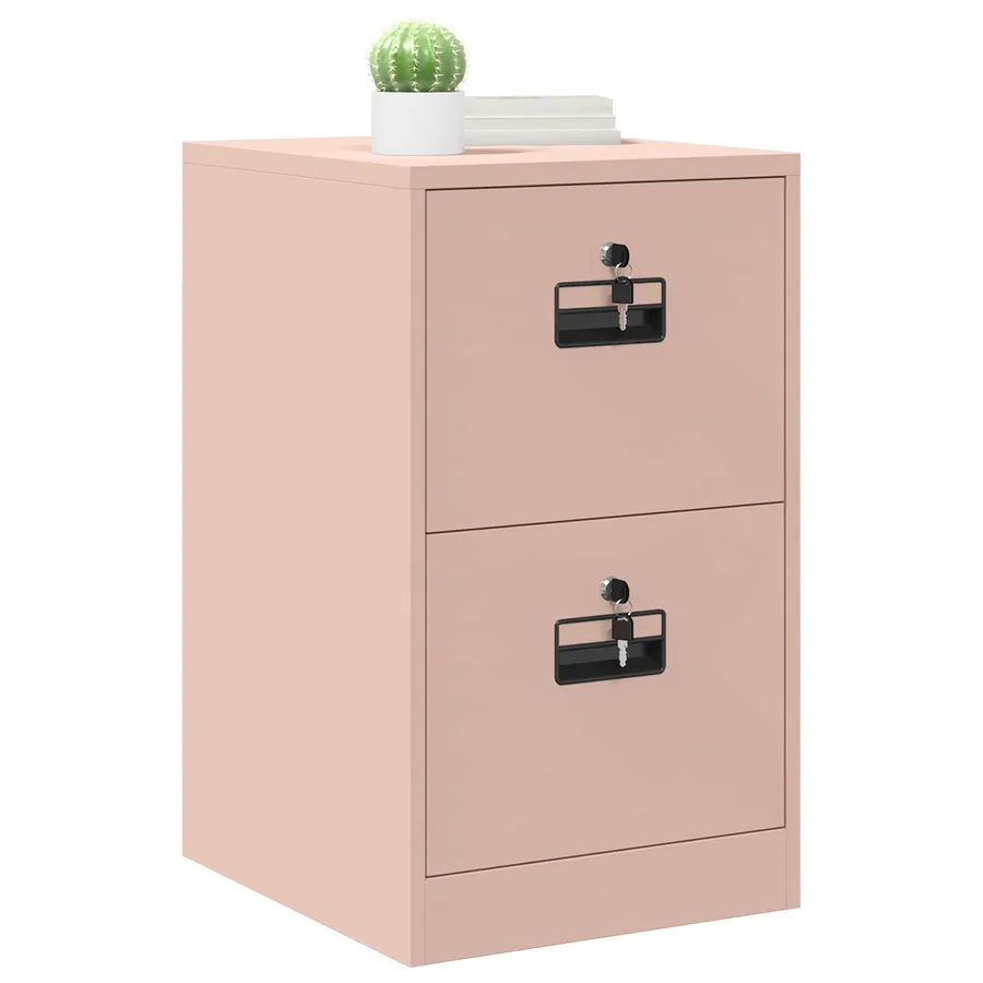 Cabinet de Dossier Rose 44 x 50 x 74,5 cm Acier Laminé à Froid - 3