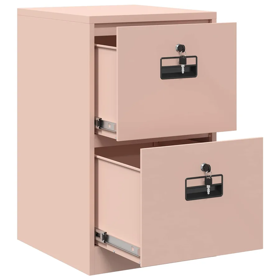 Cabinet de Dossier Rose 44 x 50 x 74,5 cm Acier Laminé à Froid - 6