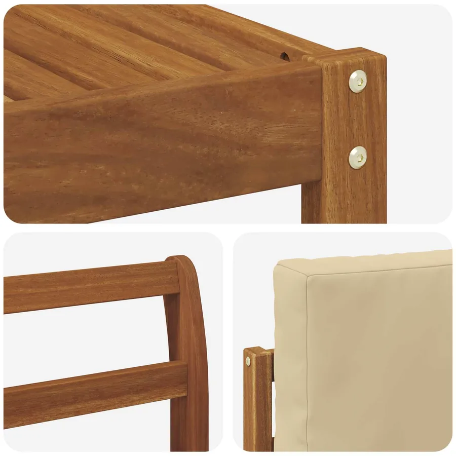 Ensemble de canapés d'extérieur 6 pcs Naturel et Beige - 6