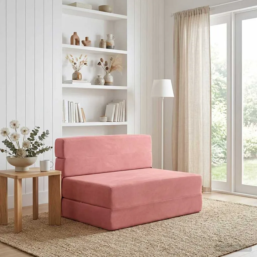 Canapé-lit pliable Rose 70 x 72 x 60 cm Tissu