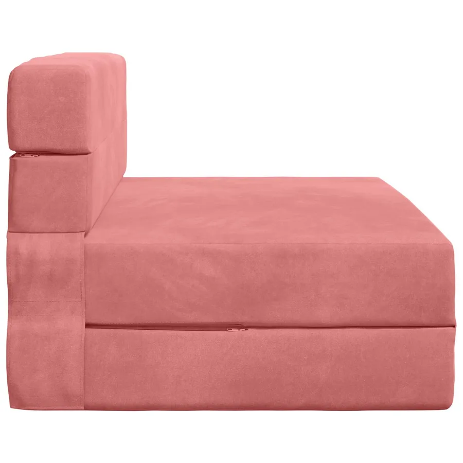 Canapé-lit pliable Rose 70 x 72 x 60 cm Tissu - 4