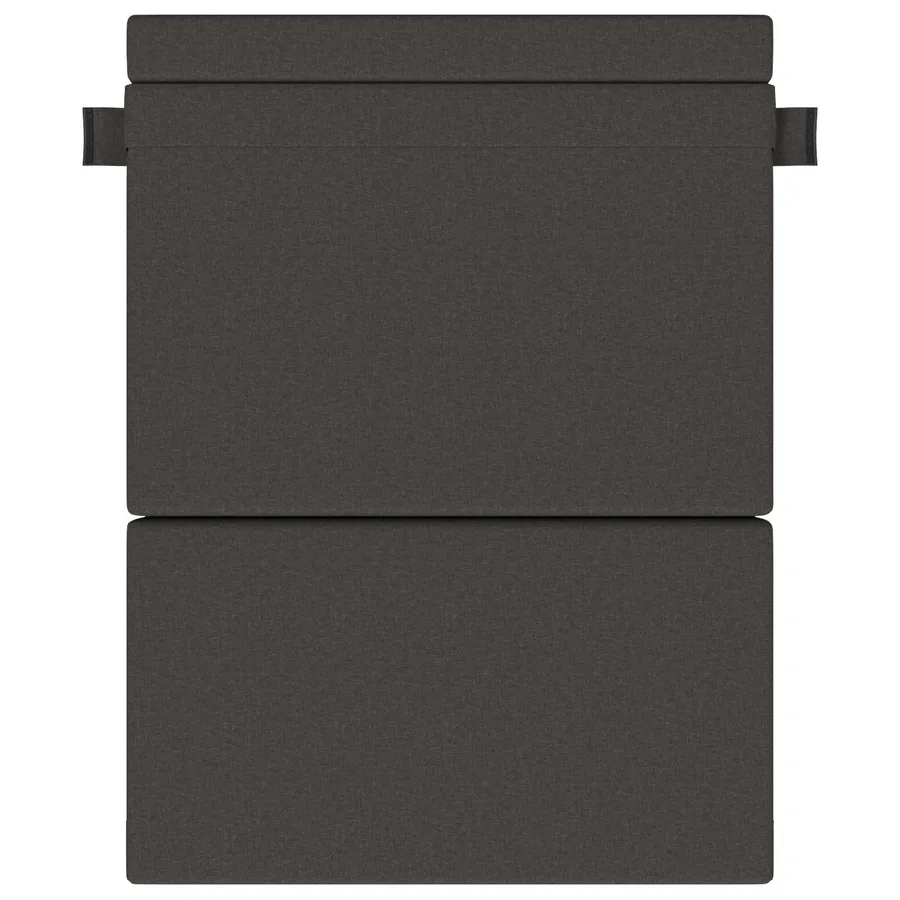 Canapé-lit pliable Gris foncé 152 x 86,5 x 60 cm Tissu - 3