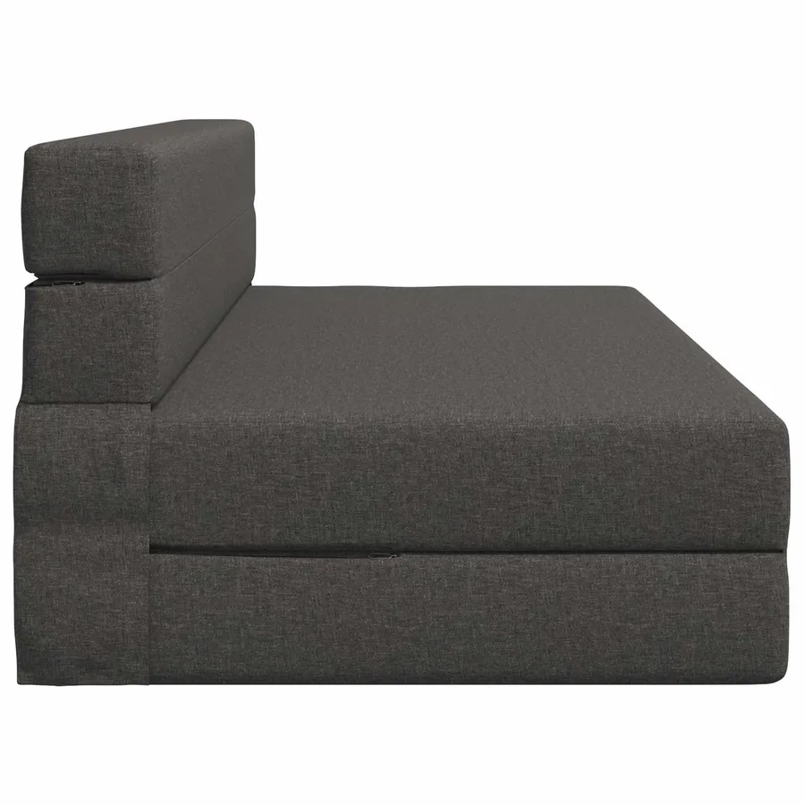 Canapé-lit pliable Gris foncé 152 x 86,5 x 60 cm Tissu - 4