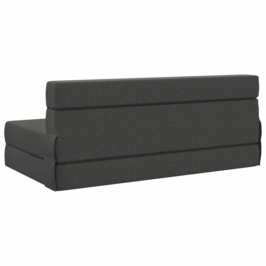Canapé-lit pliable Gris foncé 152 x 86,5 x 60 cm Tissu - 5