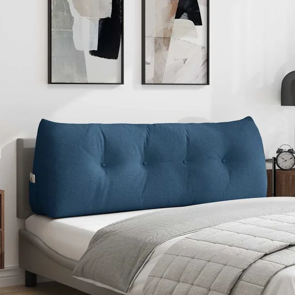 Coussin de Dos Bleu 140 x 24 x 50 cm tissu