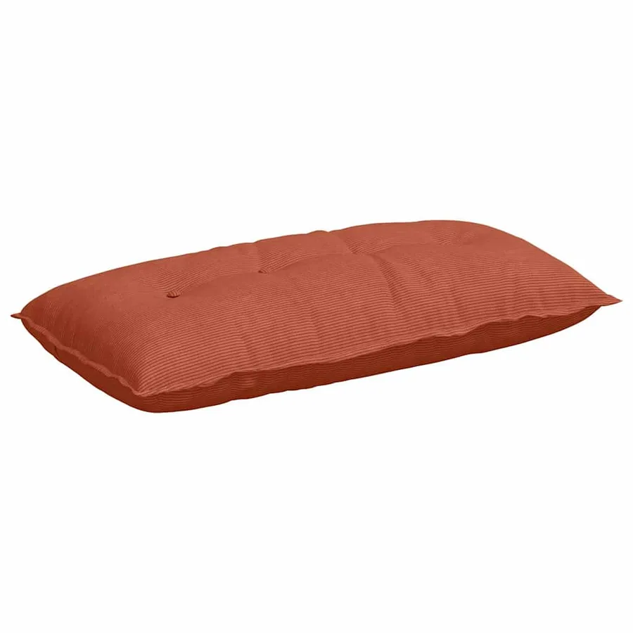 Coussin de Dos Rouge orange 100 x 50 cm Tissu en velours côtelé - 2