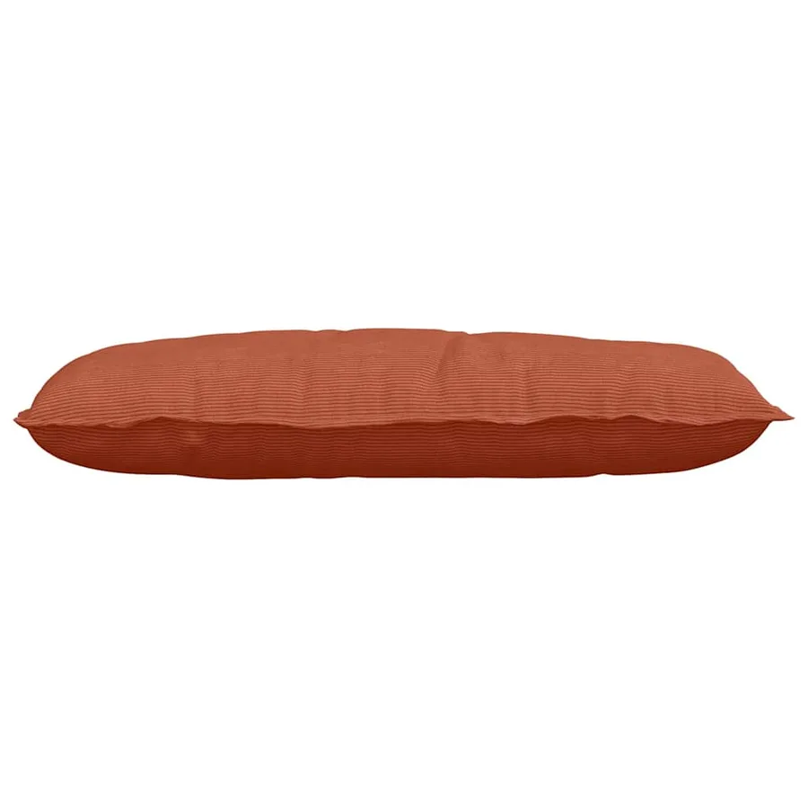 Coussin de Dos Rouge orange 100 x 50 cm Tissu en velours côtelé - 5