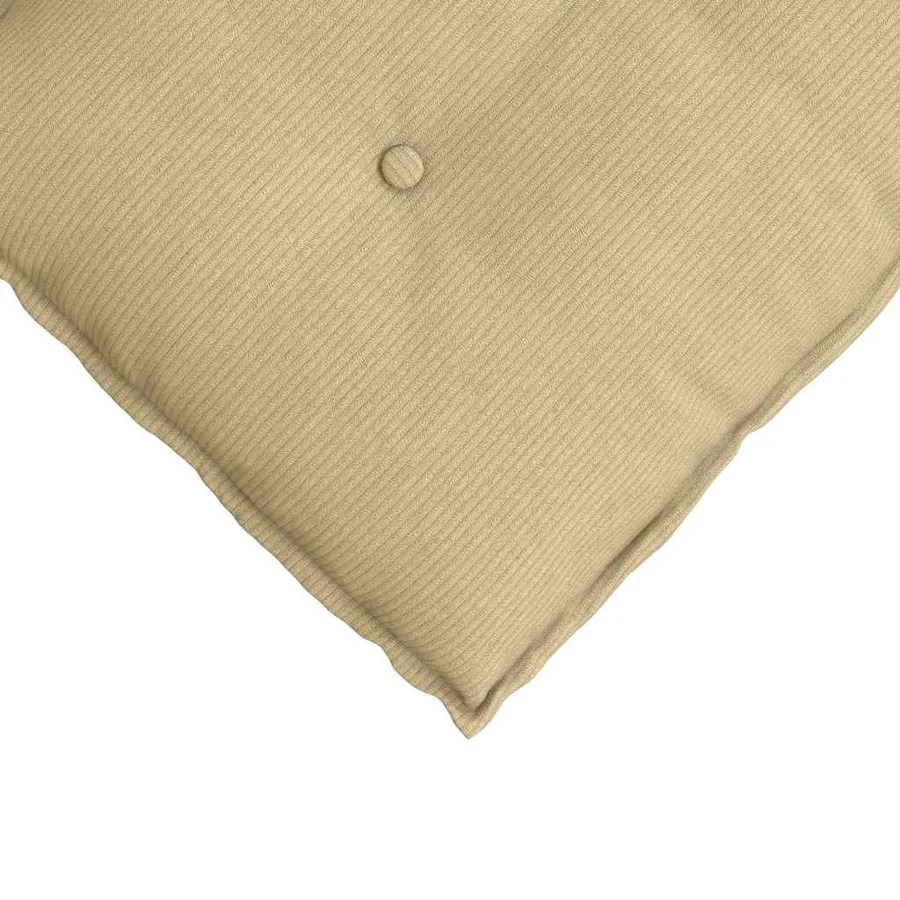 Coussin de Dos Vert gris 60 x 50 cm Tissu en velours côtelé - 7
