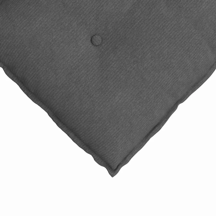 Coussin de Dos Gris foncé 120 x 50 cm Tissu en velours côtelé - 7