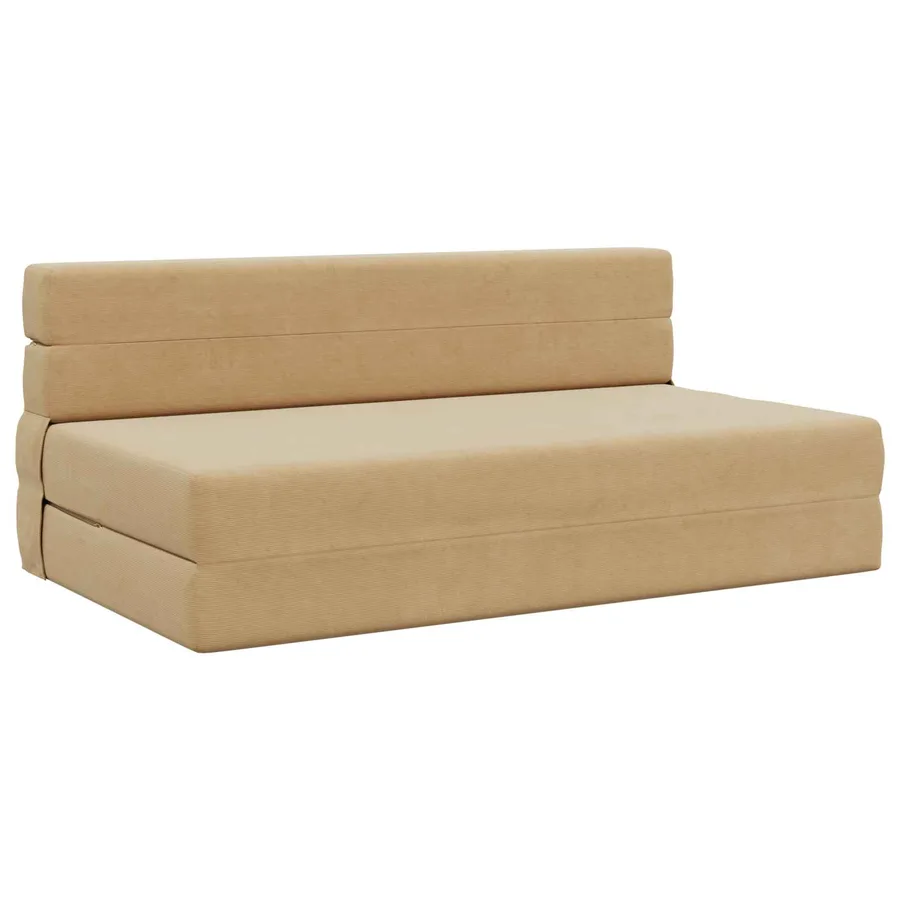 Canapé-lit pliable Vert Gris 152 x 86,5 x 60 cm Tissu - 2