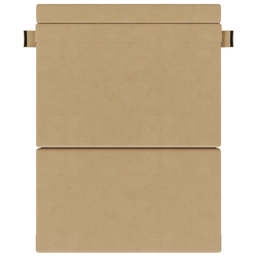 Canapé-lit pliable Vert Gris 152 x 86,5 x 60 cm Tissu - 3