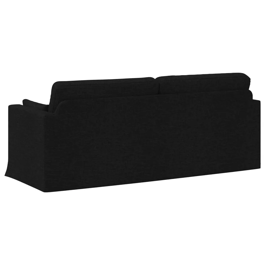 Canapé Noir 198 x 78 x 80 cm tissu - 6