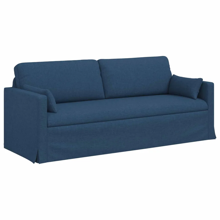 Ensemble de Canapés 2 pcs Bleu 198 x 78 x 80 cm tissu - 5
